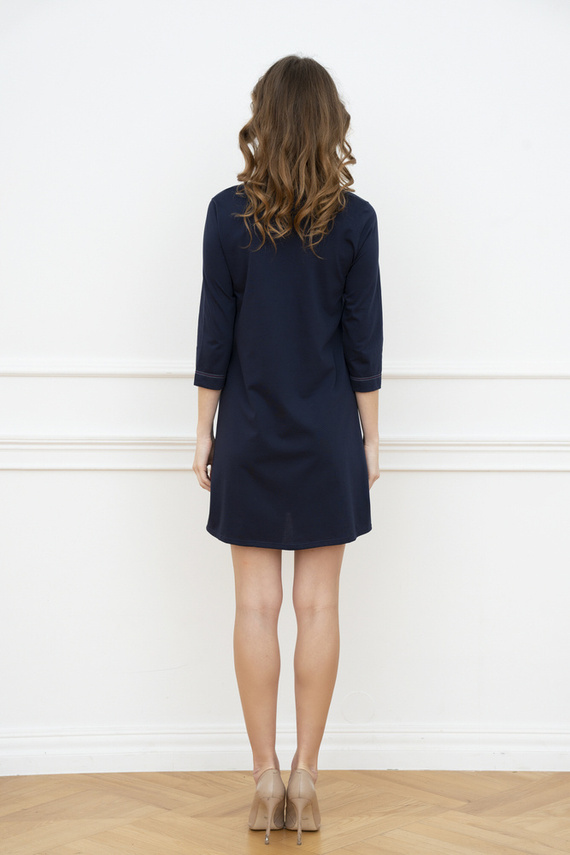 Тениска за бременност и кърмене Balm. 3/4 ръкав Italia Fashion - тъмно синьо