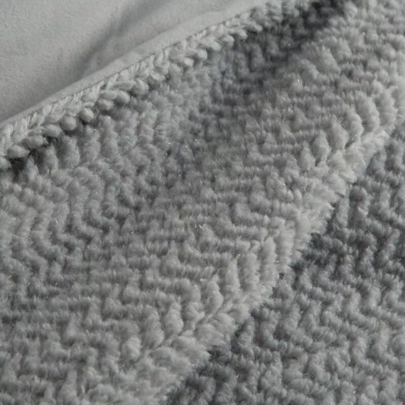 Ларис Одеяло, микрофибърно покривало, европердета, сребро