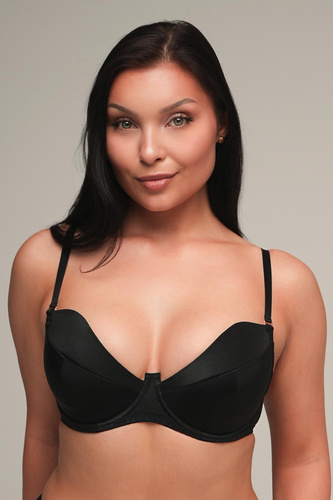 Сутиен Push Up 2202 Ava – Черен микрофибърен сутиен с подвижни подплънки