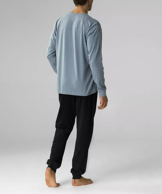 NMP-372 Мъжка пижама с дълъг ръкав Atlantic-denim black