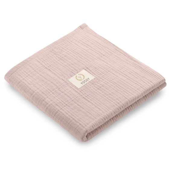 Розови памучни муселинови пелени Yosoy – меки и безопасни OEKO-TEX