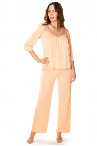 86658 Дамска пижама Patrycja Чайка кайсия