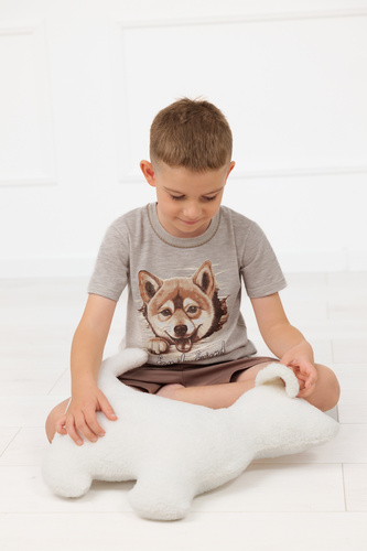 Детска пижама за момче Shiba Italian Fashion 100% памук шорти