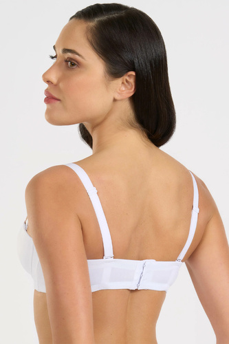 391 Сутиен Bandeau Bianco Selene с твърда чашка и свалящи се презрамки