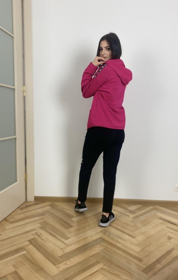 496 Дамски спортен костюм Just Forex - амарант