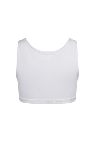 Nikola Сутиен за момичета, широка презрамка Италианска мода - бял