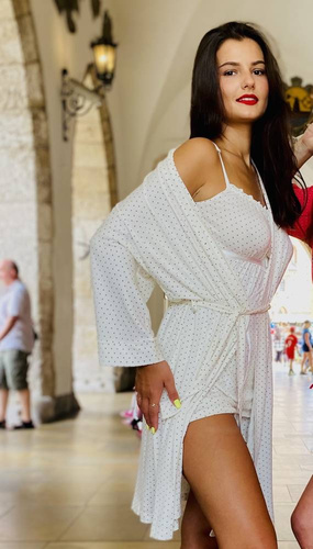 915 Dots Дамска пижама Forex - екрю