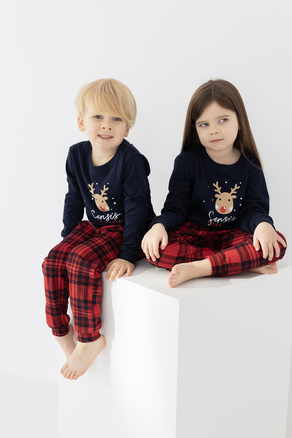 Детска пижама Nathan Kids Sensis - тъмносиня