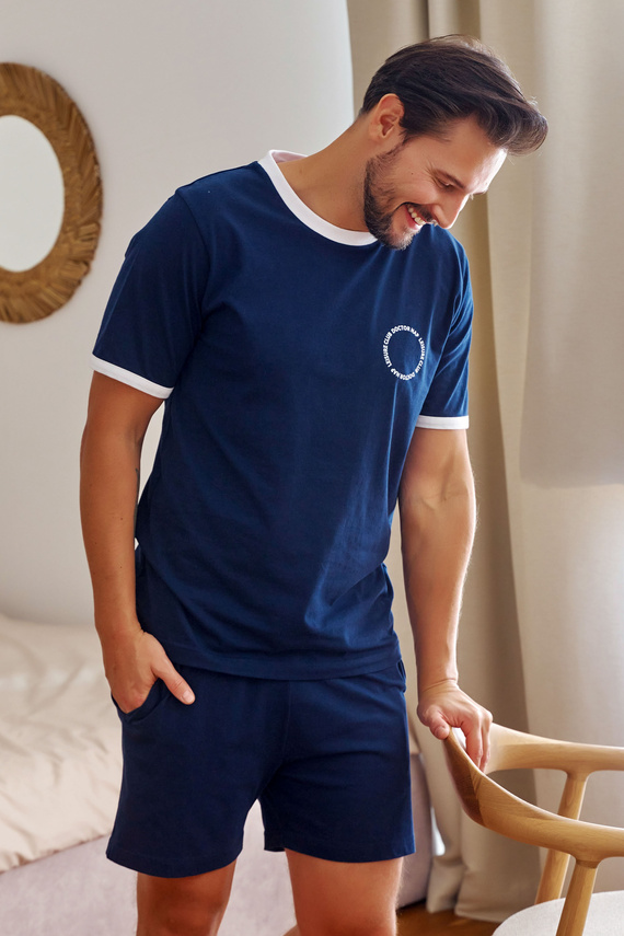 7218 Мъжка пижама Doctor Nap - тъмносиня