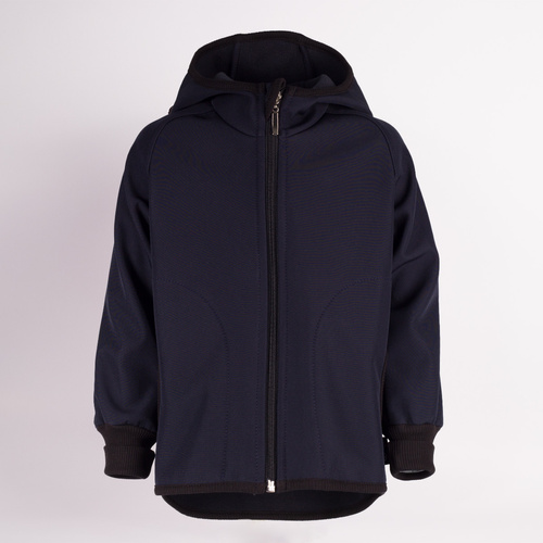 229004 Nicol Яке softshell за момче с полар, качулка и светещи елементи - тъмносиньо
