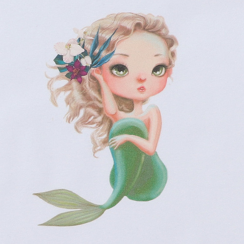 KAR-4007/BIA Момичешка тениска с къс ръкав Lagarto Verde бяла