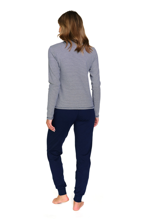 7352 Doctor Nap – Дамска памучна пижама с дълъг ръкав | Полско производство - къпина