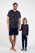 Мъжка пижама с къс ръкав