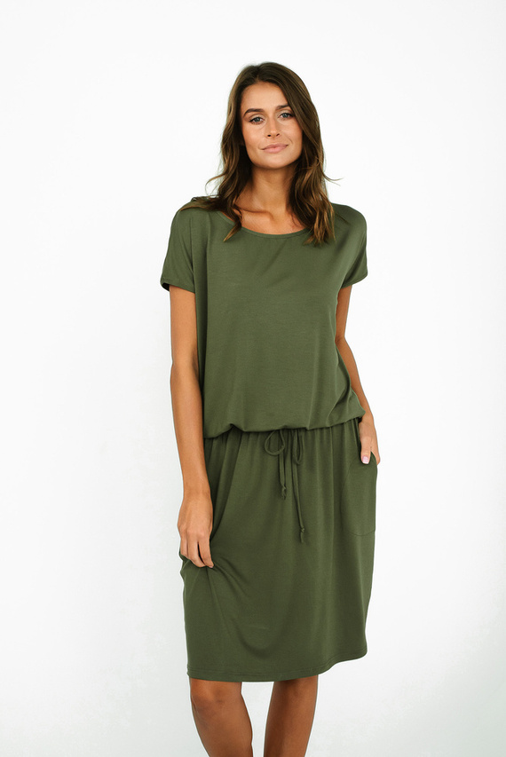 Paramo Дамска рокля Италианска мода - каки