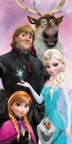 Frozen Frozen Памучна плажна кърпа Disney Kids25 | За деца | За плажа и басейна Jerry Jabrics