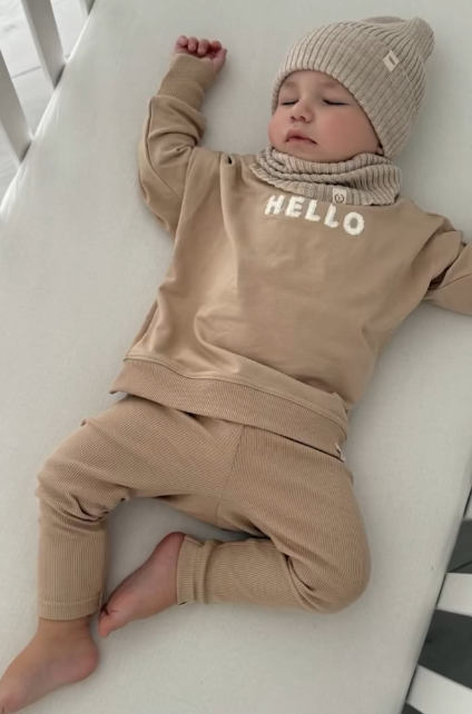 Детски раиран клин Yosoy - карамел