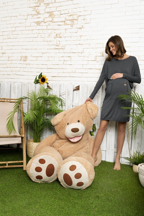 Тирана Дамска туника и туника за бременни Италианска мода - тъмно синьо 