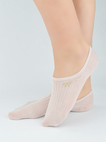 Дамски балерини Noviti ST097 памучни пружиниращи с декоративен бродиран елемент