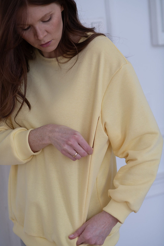 MilkItEasy! Суичър за хранене с масло Milk&Love