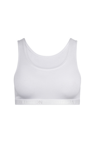 Nikola Сутиен за момичета, широка презрамка Италианска мода - бял