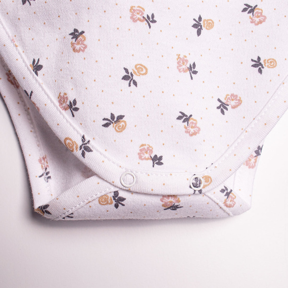 Бебешко боди с къс ръкав и цветен принт – Nicol, 220094