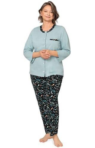 262 Olga II Дамска пижама 7/8 Martel - тюркоаз