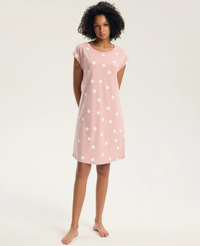 Henderson Gitte 45426 нощница 100% памук dusty rose къс ръкав