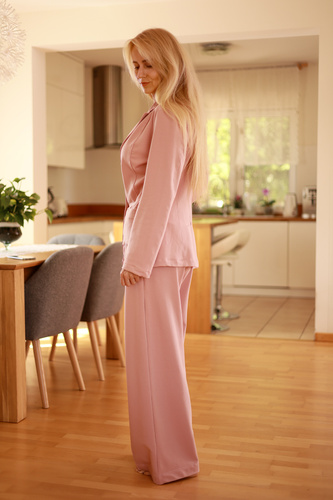 Emi - елегантно дамско яке, 95% памук 5% еластан | Полската марка Mirale - розово