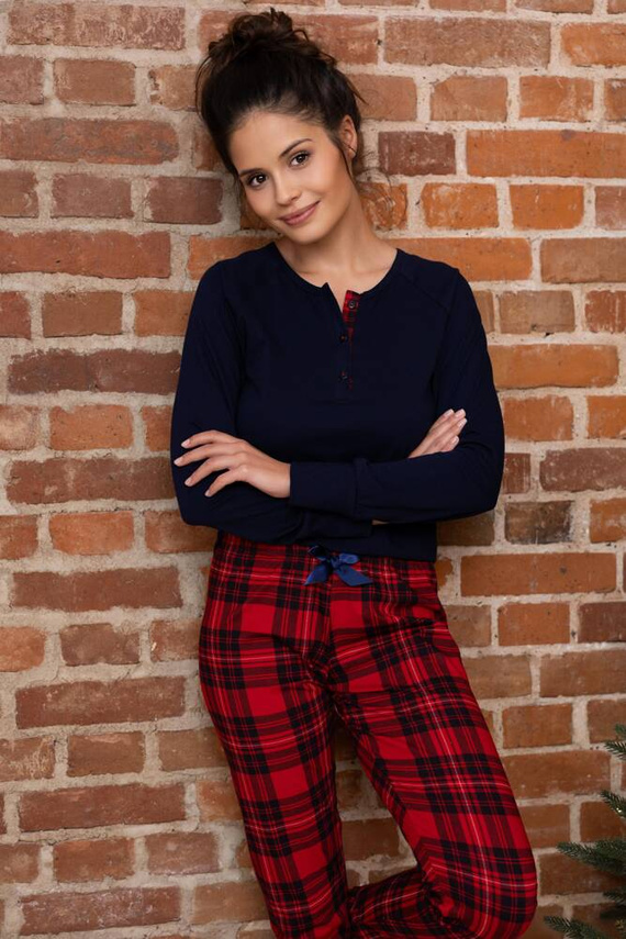 Дамска пижама Yvette Sensis - тъмносиня