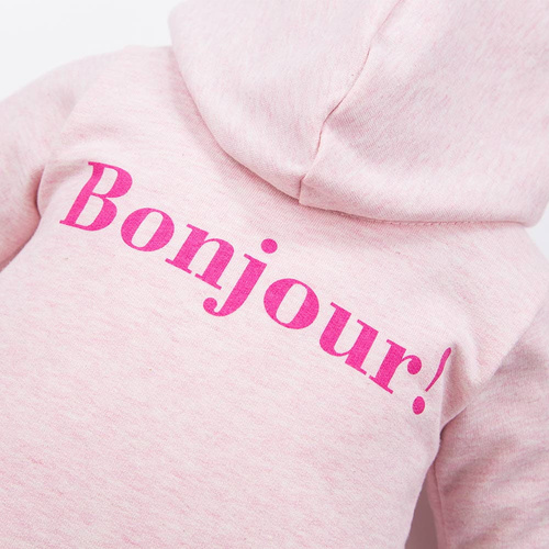 Анцуг Bonjour Eevi с качулка - розов