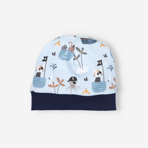 ABK-0041/LOD Бебешки комплект Piraci от органичен памук Nini, тъмносин