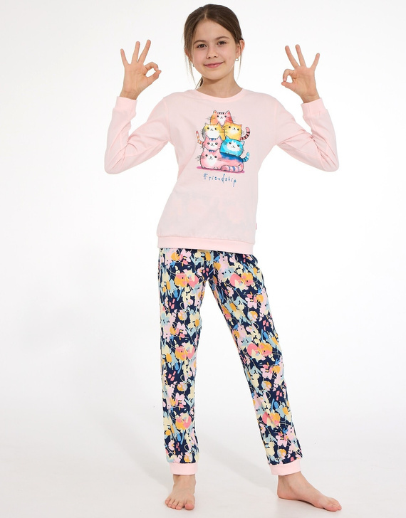 Пижама за момиче Cornette Young Girl 592/210 Friendship 100% памук