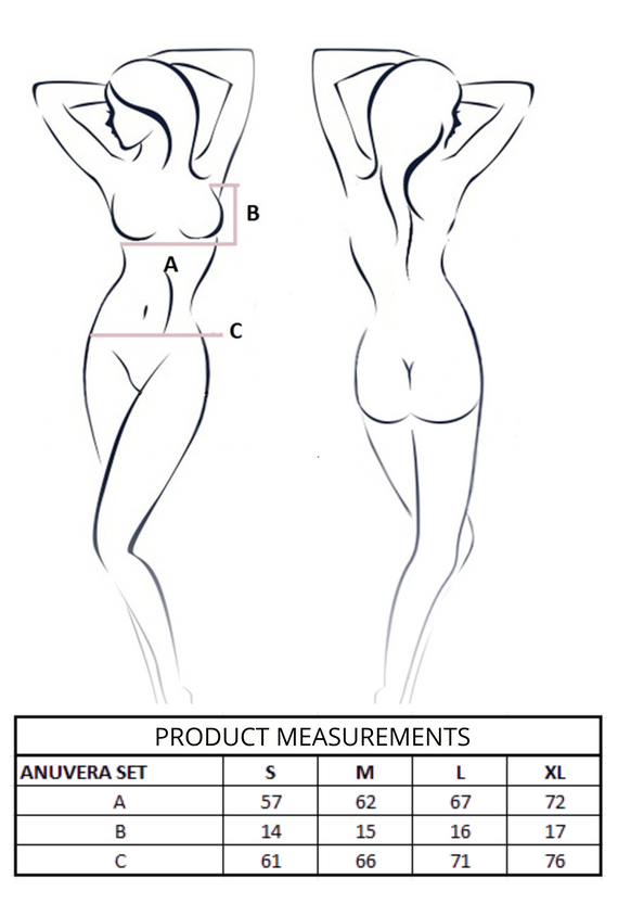 Комплект Anuvera White Passion white – елегантен комплект дамско бельо