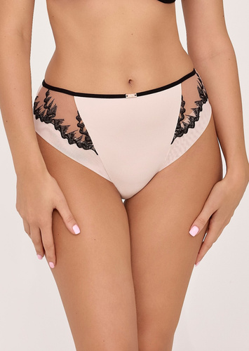 Бикини Ava 2238 Champagne – бежови, микрофибър, мрежа с бродерия