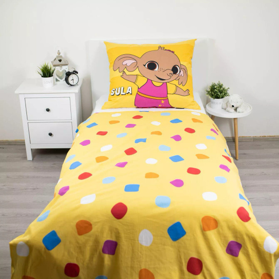 Спално бельо Зайчето Бинг и Сула 140x200 Jerry Fabrics памук