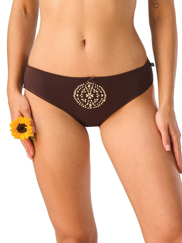 Дамски бикини Mini Bikini Key LPR 504 B26 A2 2 броя, памучни, едноцветни и с десен