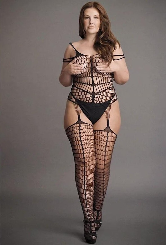 Bodystocking DES021 Le Désir plus size секси боди от мрежа