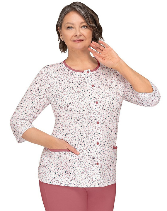 Пижама Kasia II 266 Martel, бордо - дамска памучна пижама с копчета