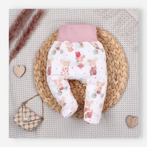 Nini Бебешки Полуританки Little Mouse  100% Органичен Памук – Полша