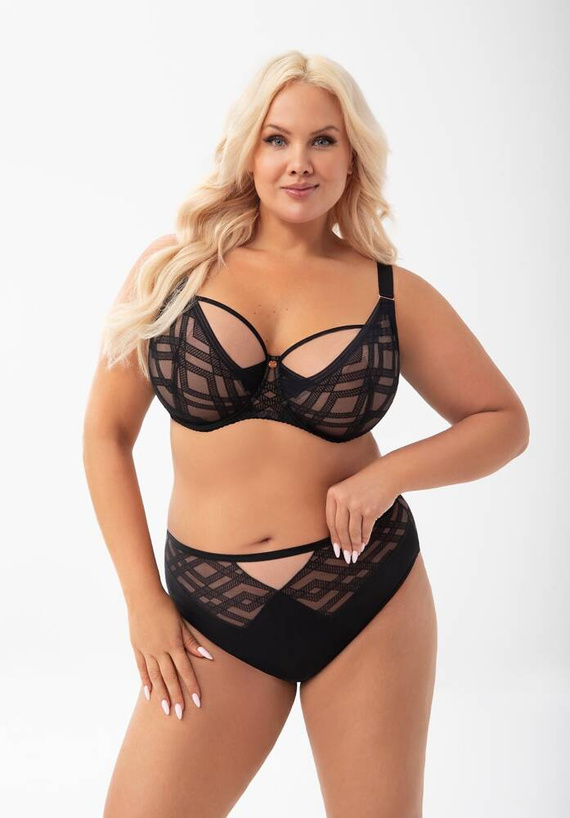 Gorsenia K 897 Estelle Мек черен сутиен