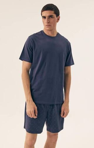 42601 Мъжка пижама Shore Core Henderson - стоманено синя