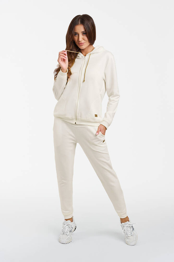 Блуза Roma с качулка Италианска мода - екрю