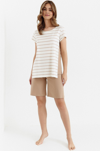 452 Дамска пижама Cana - бежова