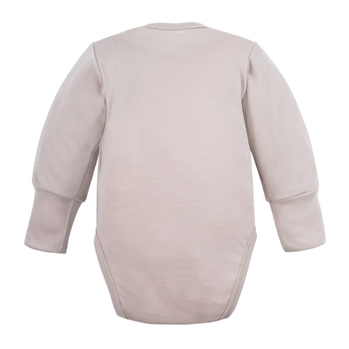 Мериносово боди от мериносова вълна Eevi - бежово