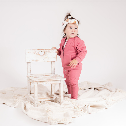 216272 Суитшърт Lala Nicol – розов детски суитшърт с цип, размер 62-146