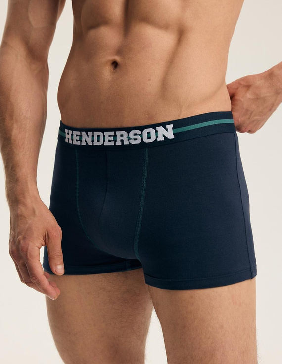 Мъжки боксерки Henderson 46098 Find2 2 броя, памучни с широка ластична лента с лого