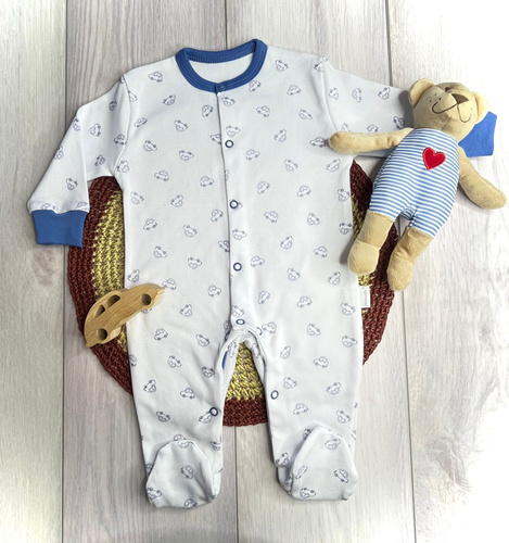 Бебешки гащеризон Mamatti PA15640 с гърбав гръб – памук, удобен