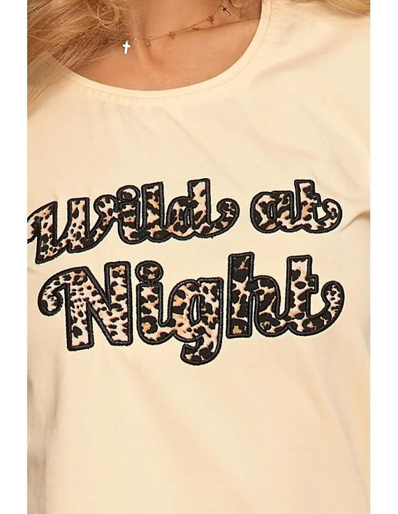 PDD3200-014, PDD3500-013 Дамска пижама Moraj с къс ръкав - бежова