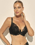 Черен полуомекотен сутиен