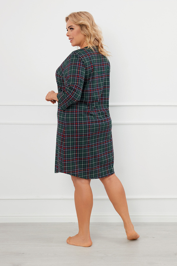 Foggia нощница с разкопчани копчета Италианска мода - принт 